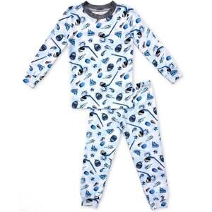 NEW ESME boys pajama pants set in ice hockey